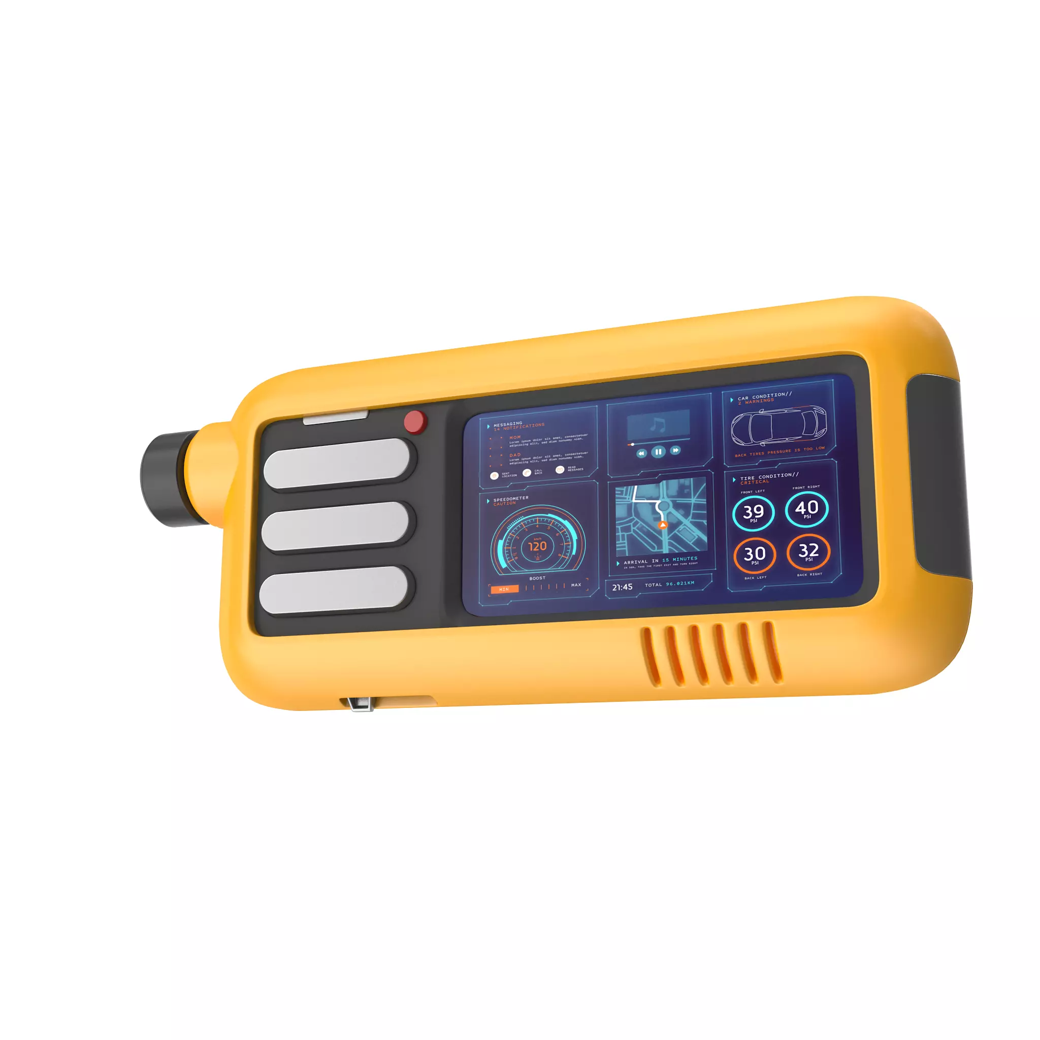 Sci-fi Device Low-poly 3D model_0