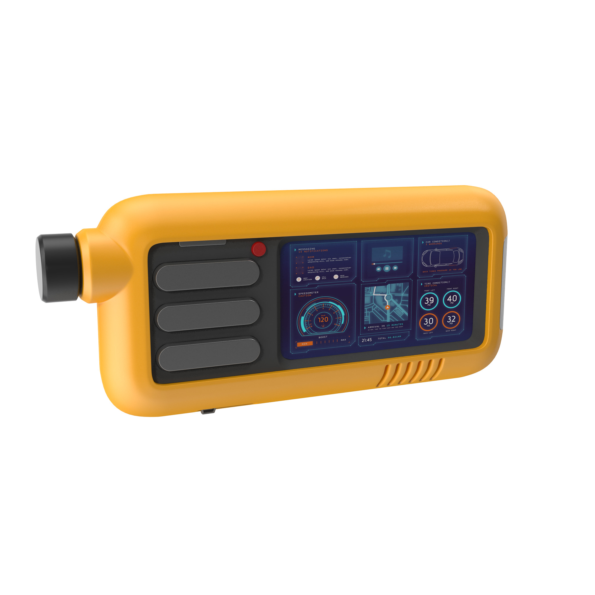 Sci-fi Device Low-poly 3D model_9