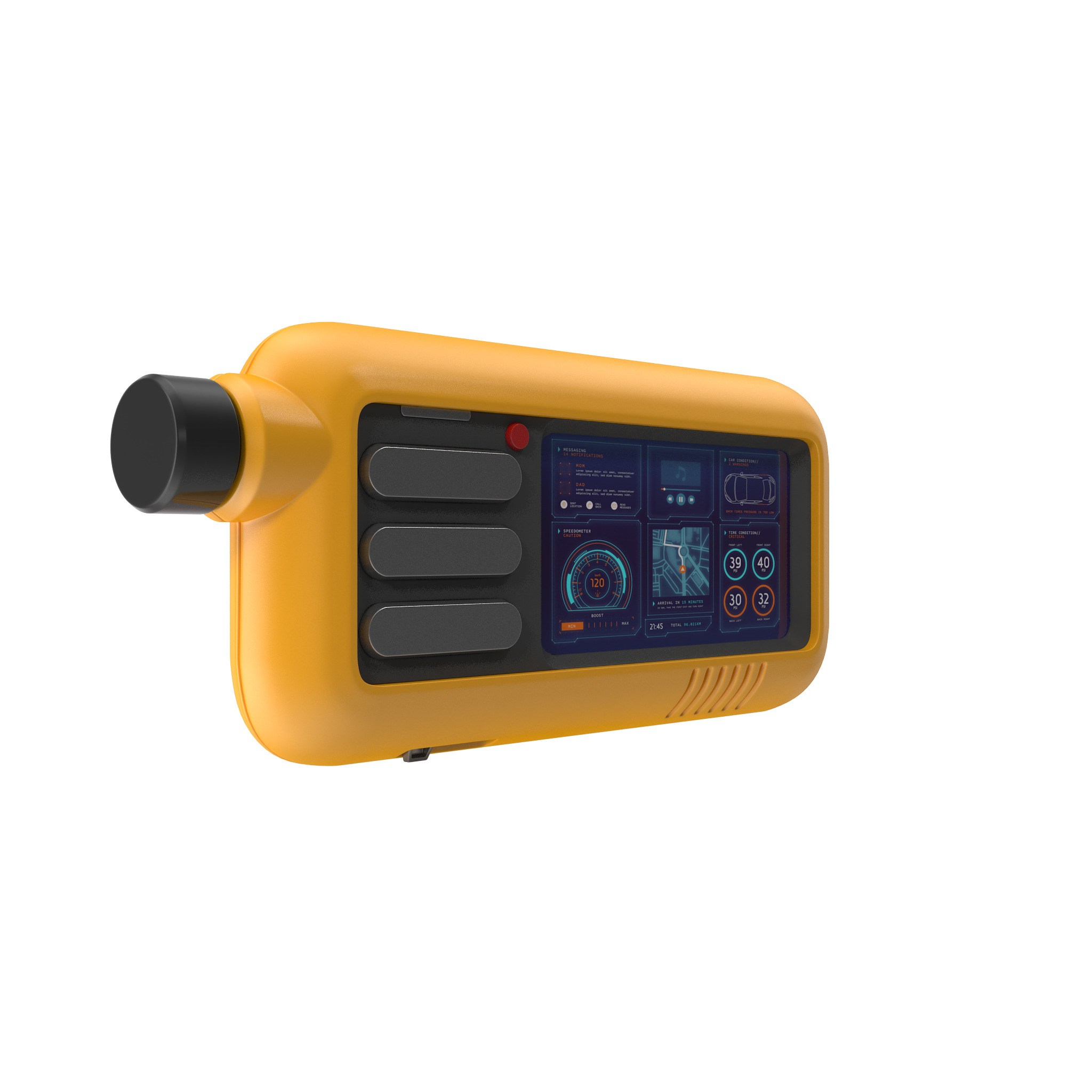 Sci-fi Device Low-poly 3D model_14