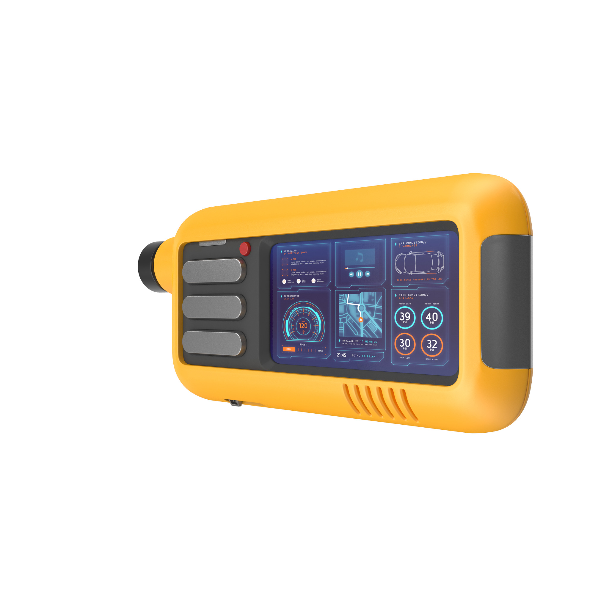 Sci-fi Device Low-poly 3D model_12