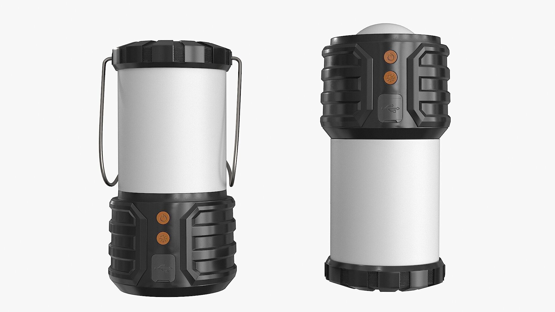 Led Camping Lanterns Low-poly 3D model_3