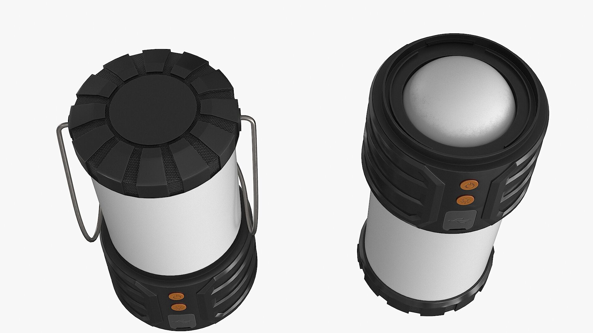 Led Camping Lanterns Low-poly 3D model_4