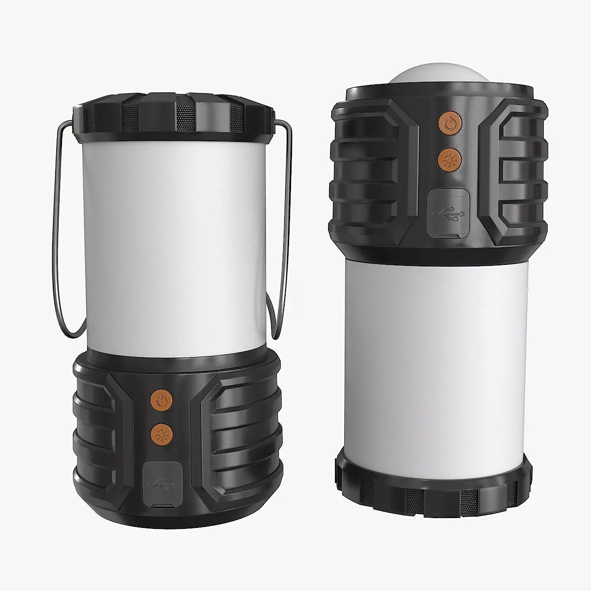 Led Camping Lanterns Low-poly 3D model_0