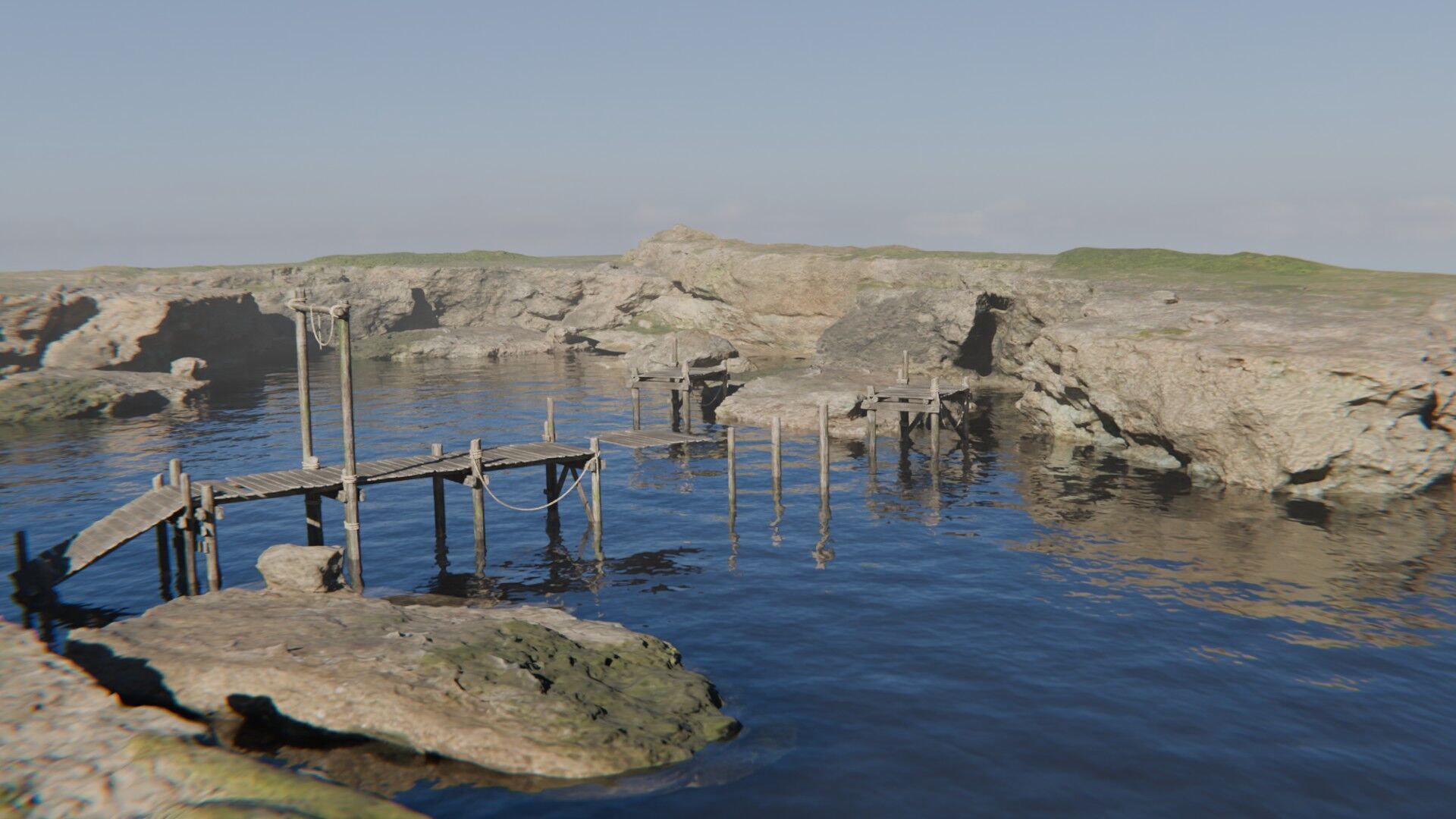 Coastal Scene 3D model_13