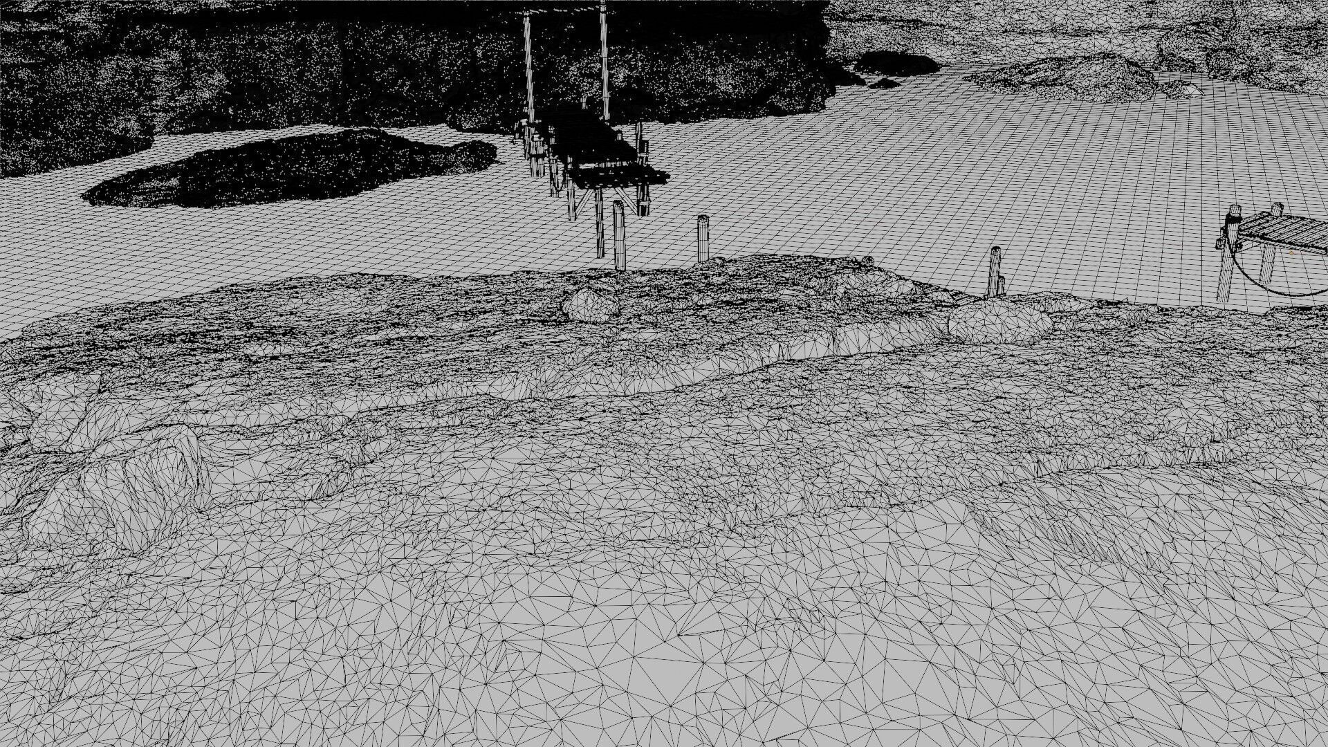 Coastal Scene 3D model_15