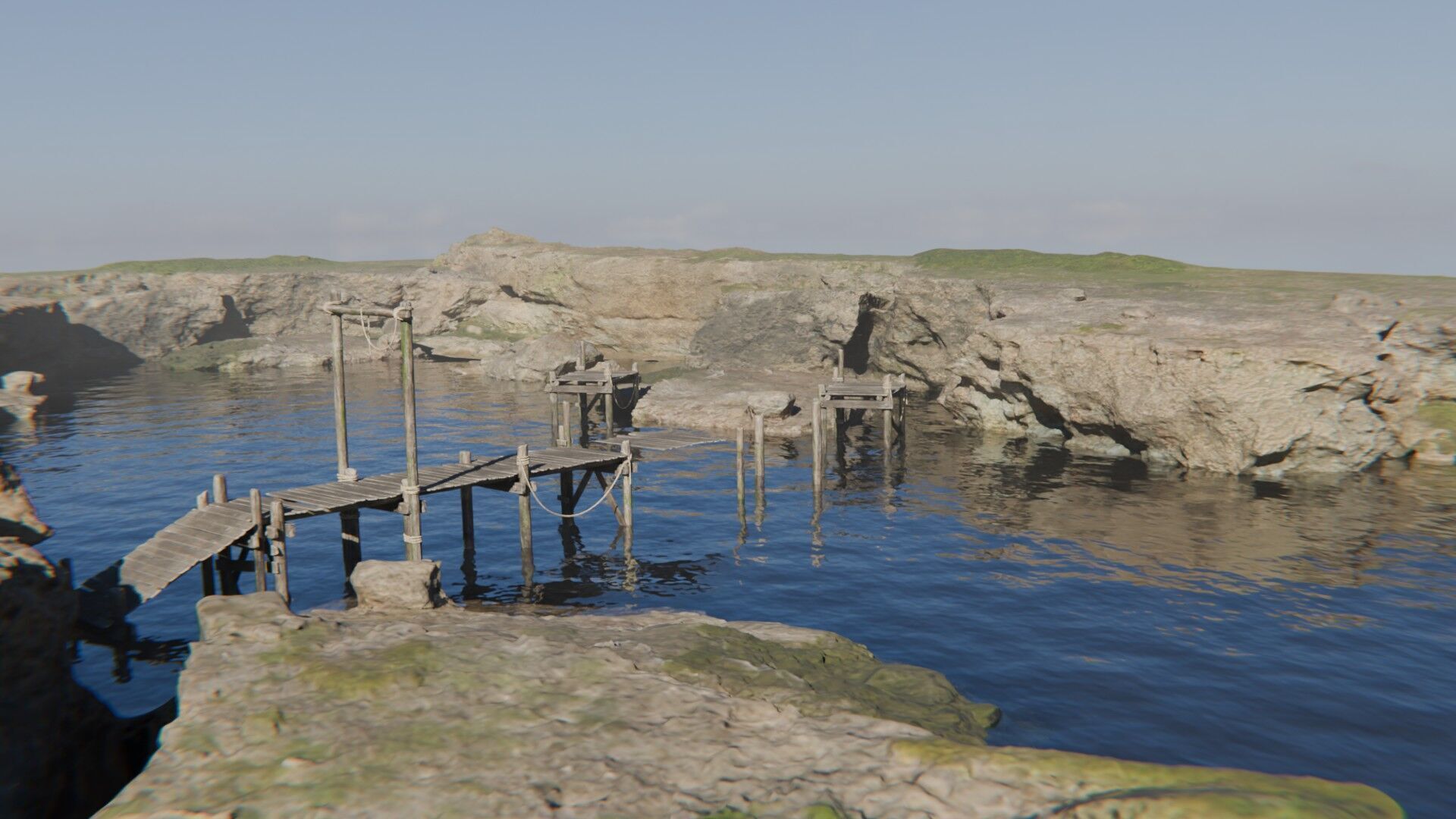 Coastal Scene 3D model_12