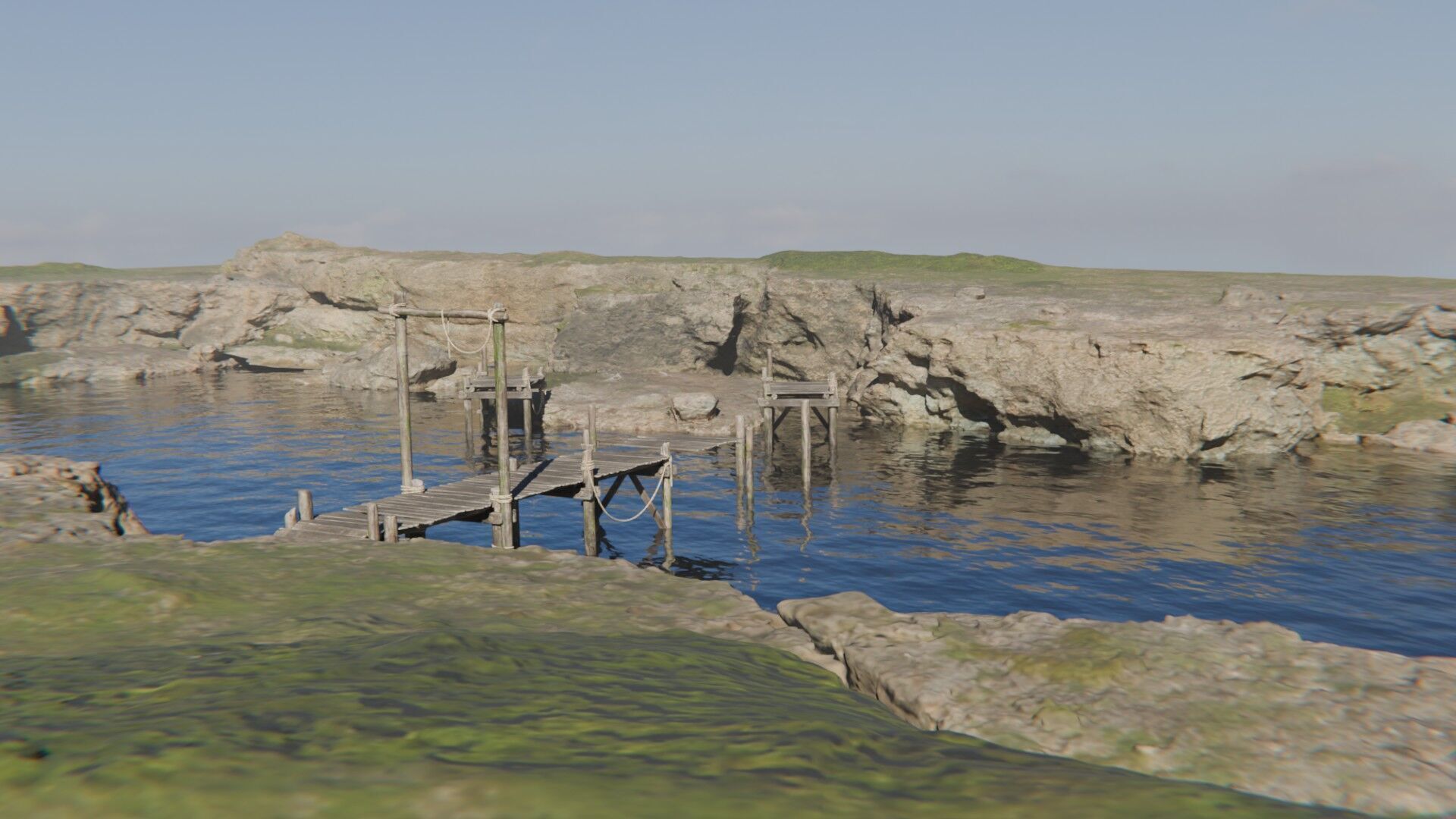 Coastal Scene 3D model_11