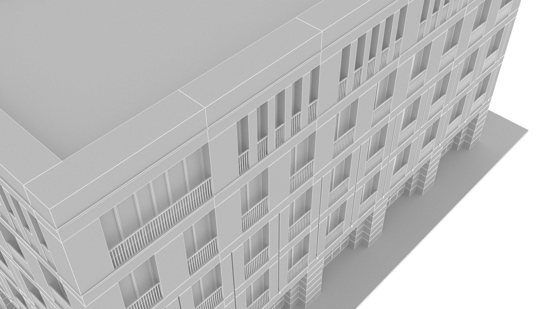 Luxury apartment Low-poly 3D model_10