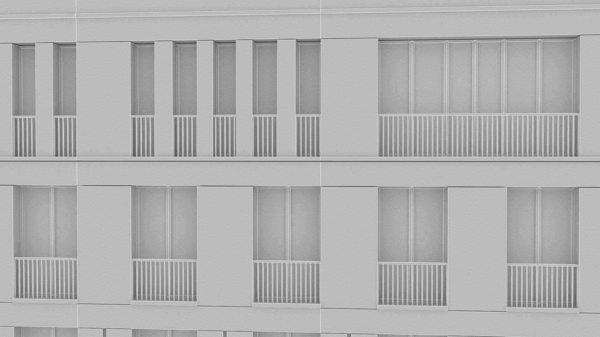 Luxury apartment Low-poly 3D model_8