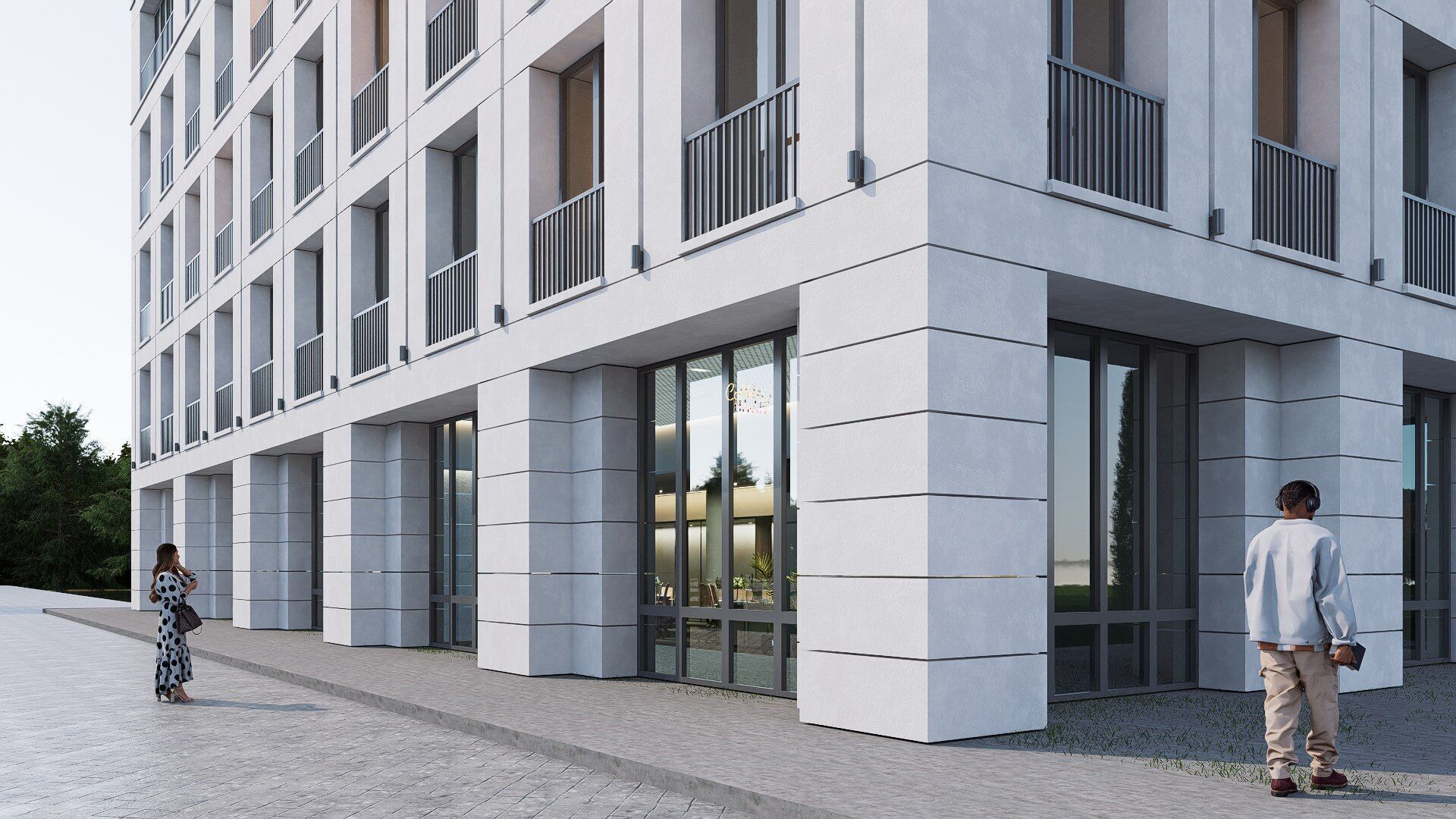 Luxury apartment Low-poly 3D model_6