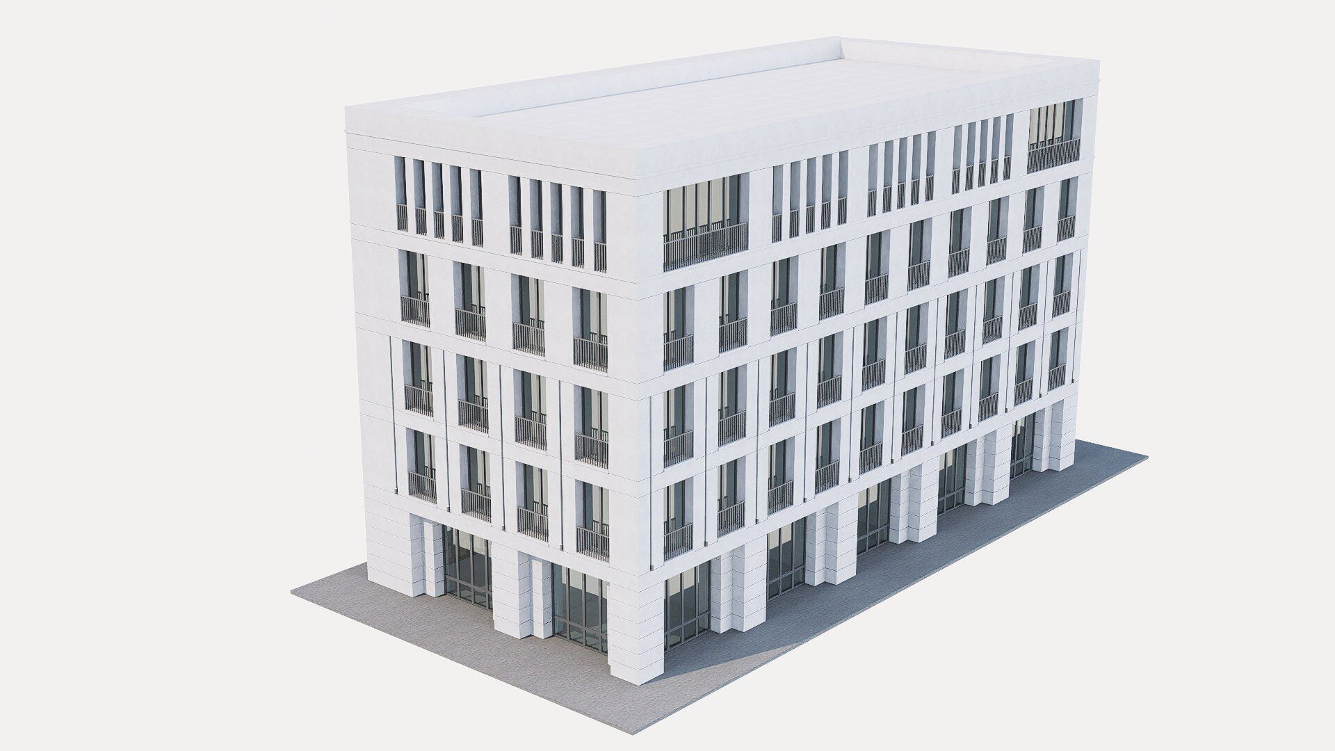 Luxury apartment Low-poly 3D model_1