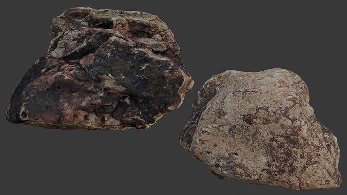 Realistic Rock 3D Scan Low-poly 3D model