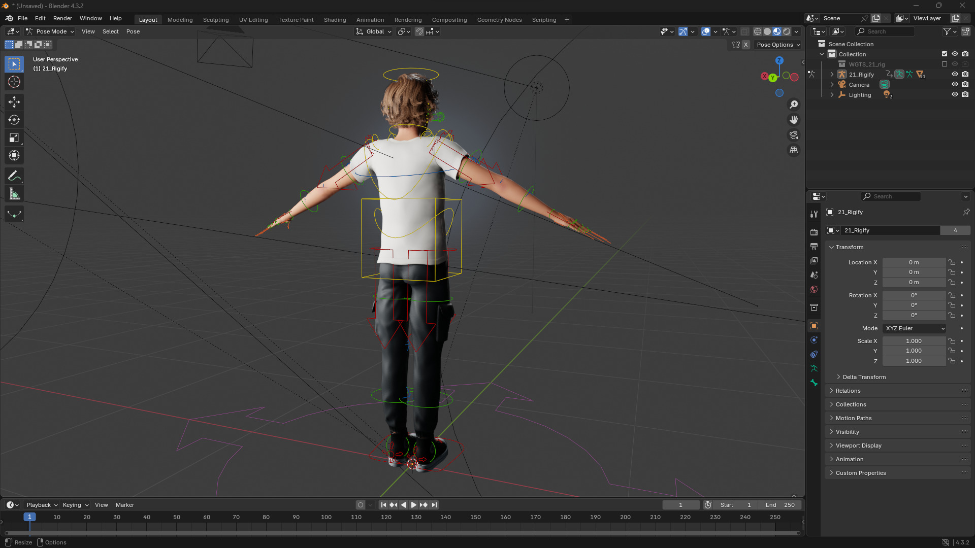 Charming Young Man Rigged Expressive 3D Happy Boy Low-poly 3D model_15