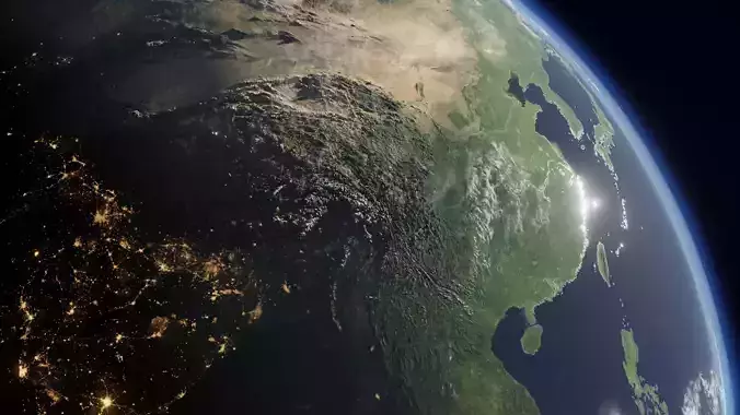 Photorealistic earth