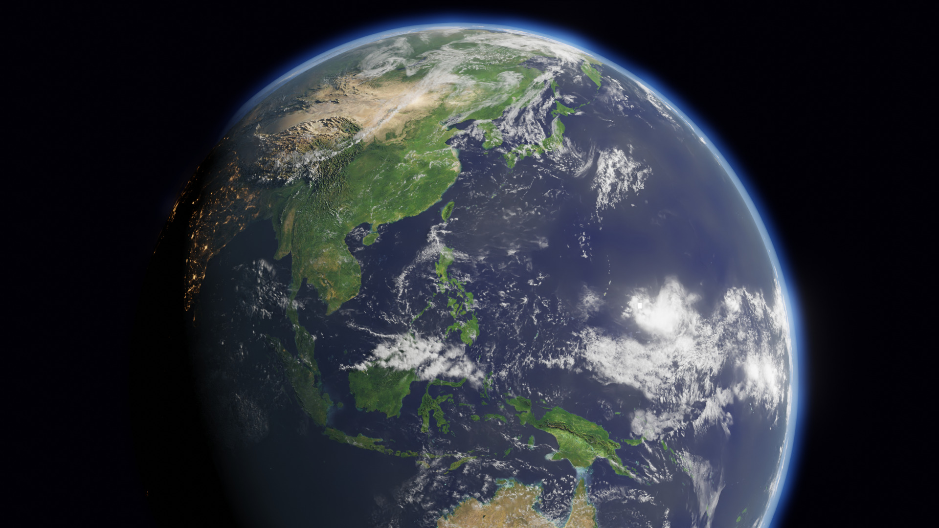 Photorealistic earth Free low-poly 3D model_3