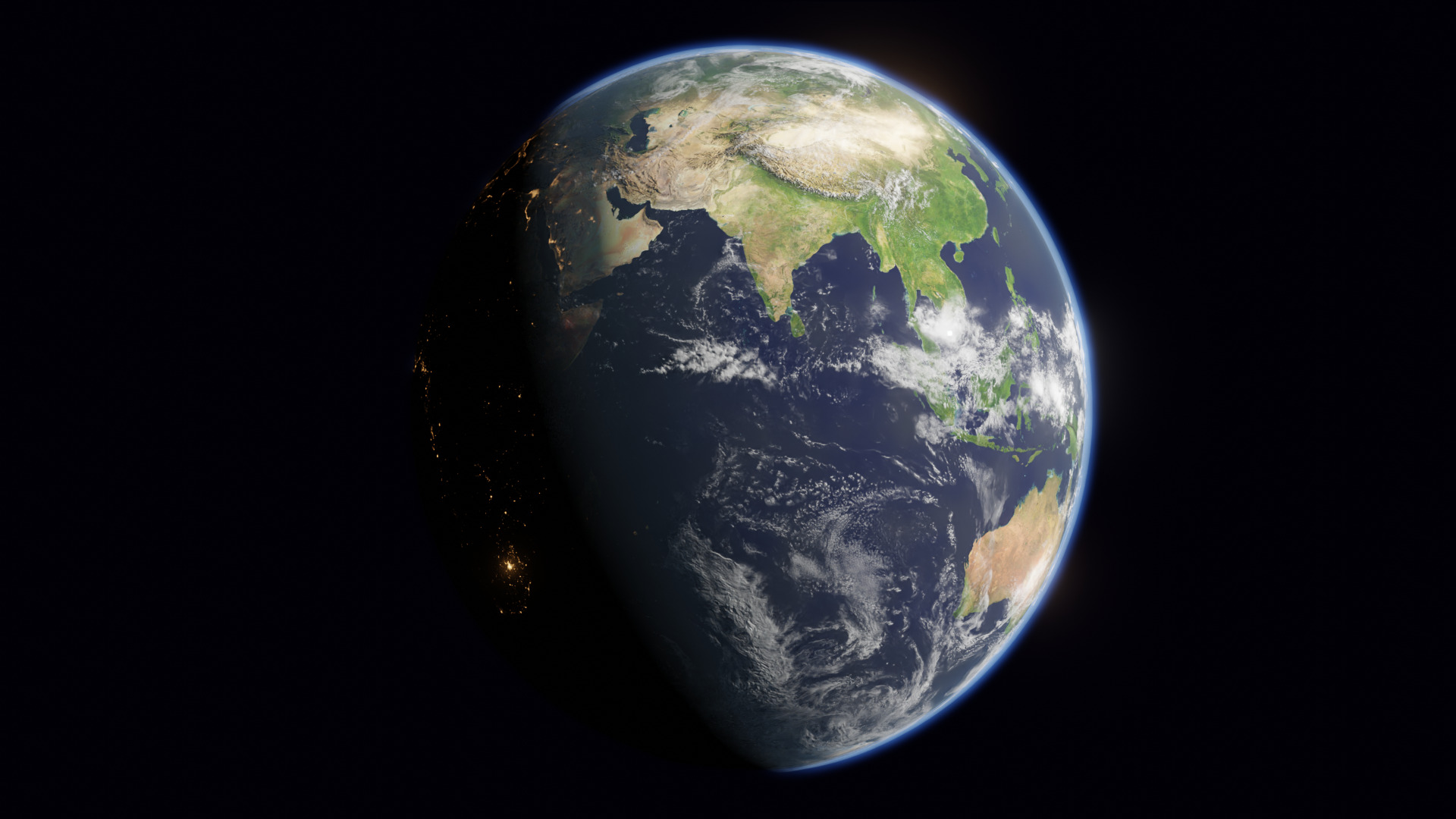 Photorealistic earth Free low-poly 3D model_4