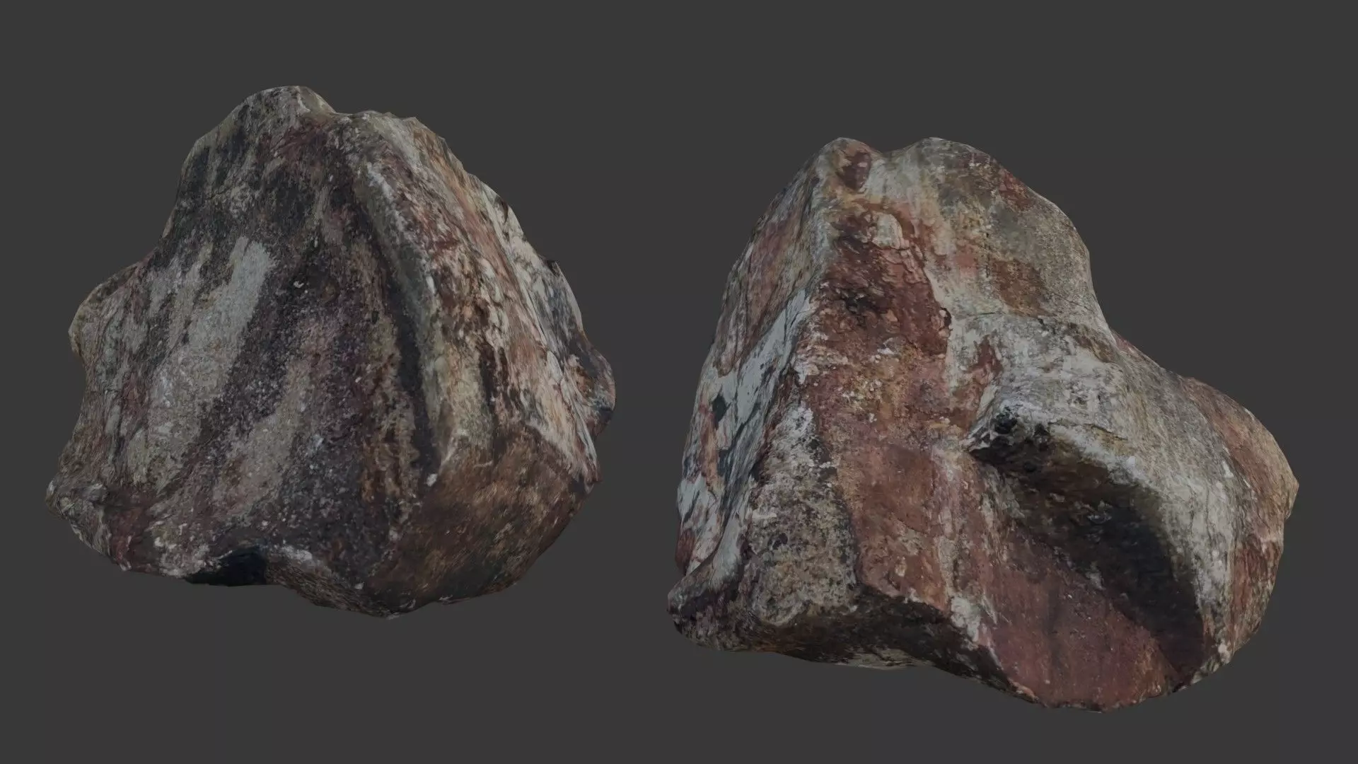 Rock Scan Low-poly 3D model_0