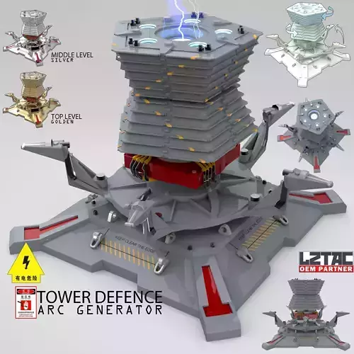 Arc Emitter Free 3D model