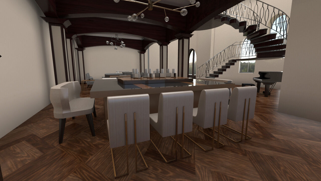 Interior Set Free 3d Model Cgtrader