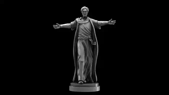 Statue Al-Khwarizmi - The Great Scientist and Mathematician 3D print model