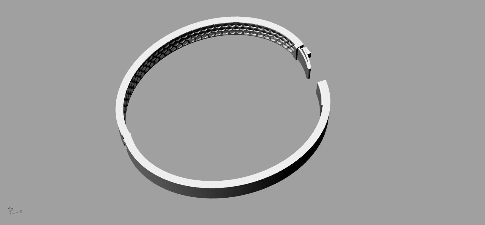 Bracelet Gold 3D print model_4