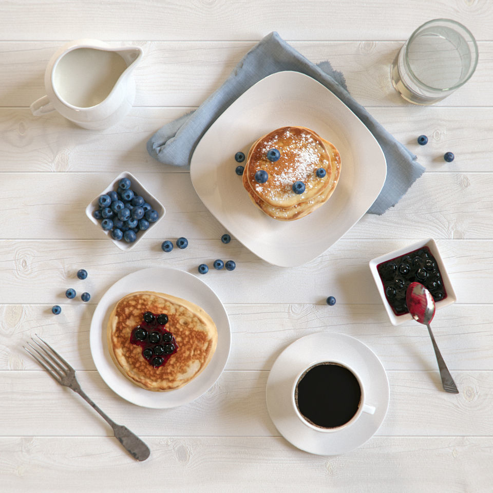 Pancakes Breakfast 3D model_2