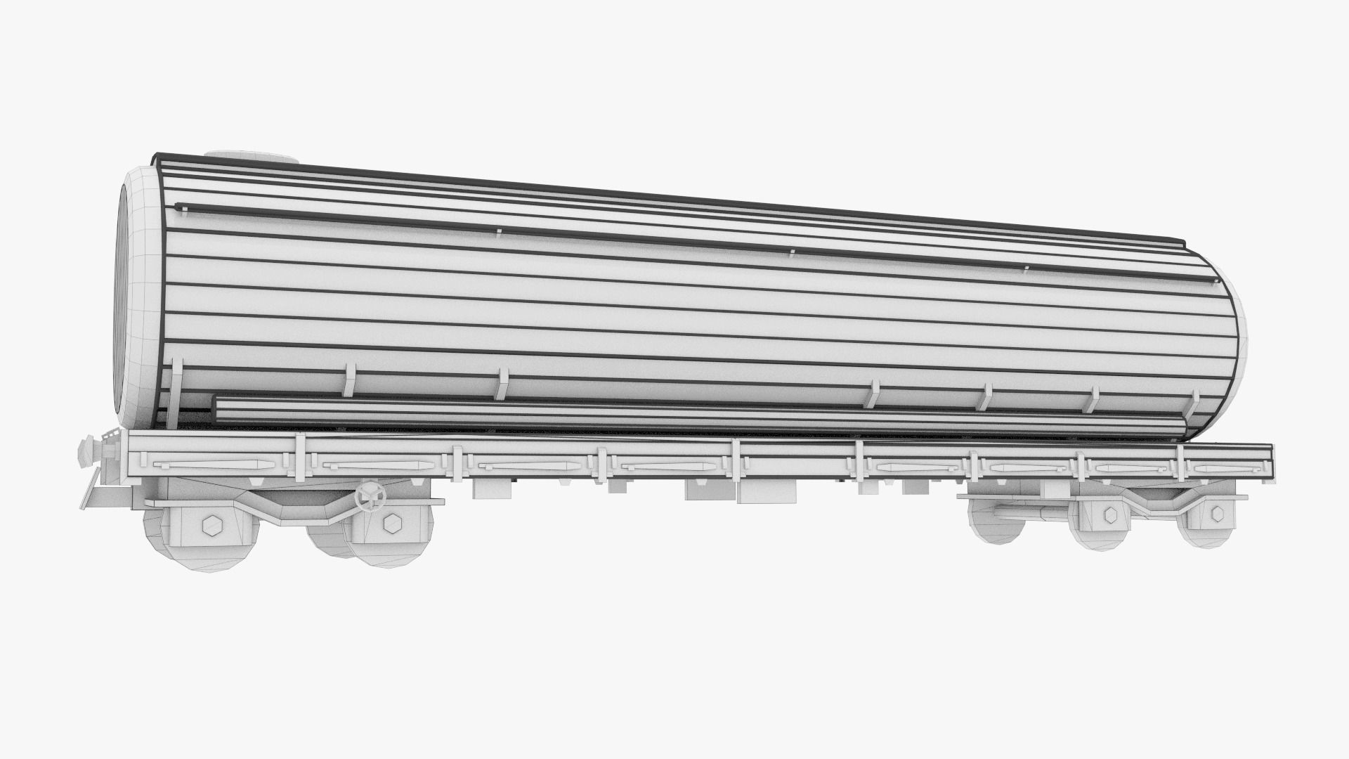 Train and Wagon Low-poly 3D model_13