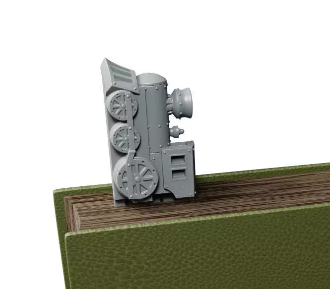 Train Bookmark 3D print model_0
