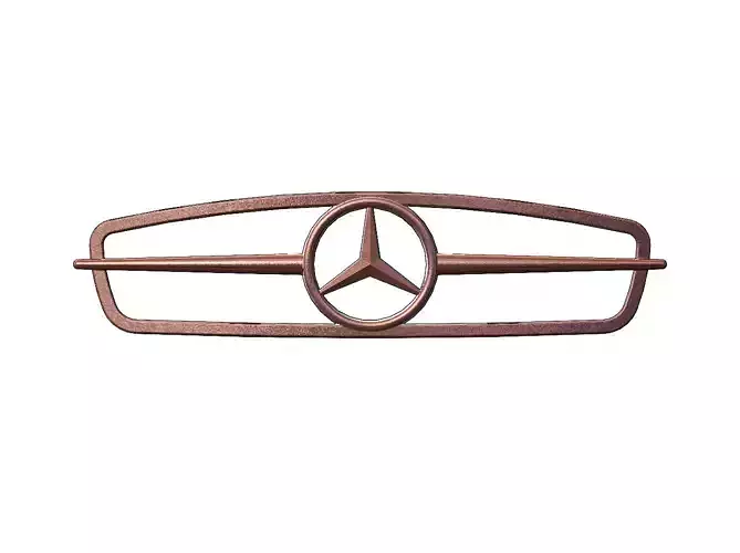 Open Mercedes 300SL front grille gullwing relief