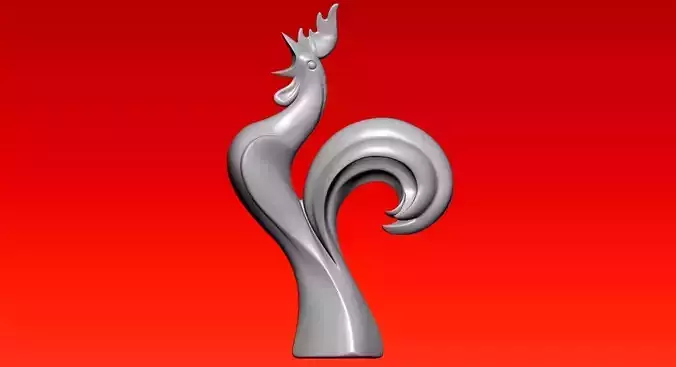  Rooster statue - Decor - 3D print 3D print model