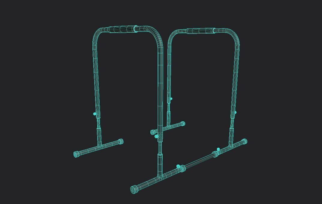 Fitness BStation M01 Low-poly 3D model_1