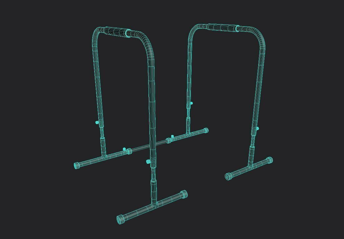 Fitness BStation M01 Low-poly 3D model_7