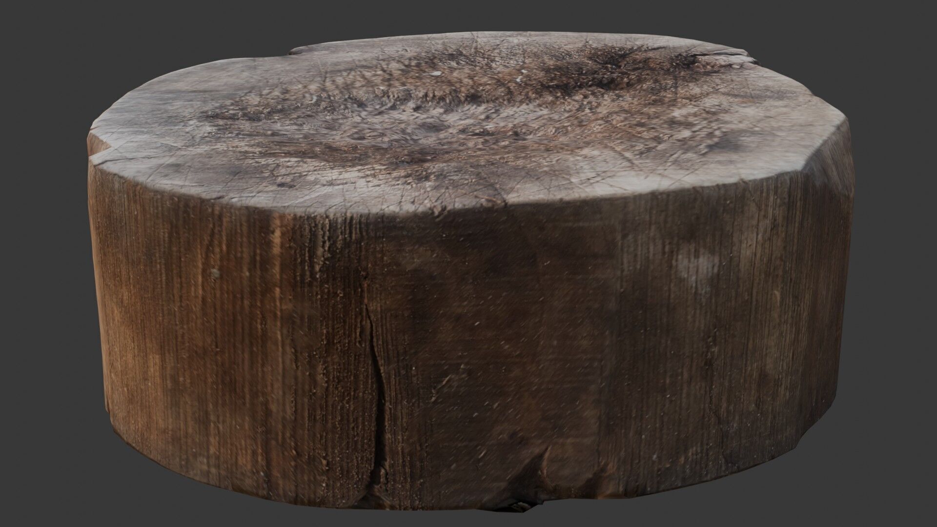Tree Stump Scan Low-poly 3D model_7