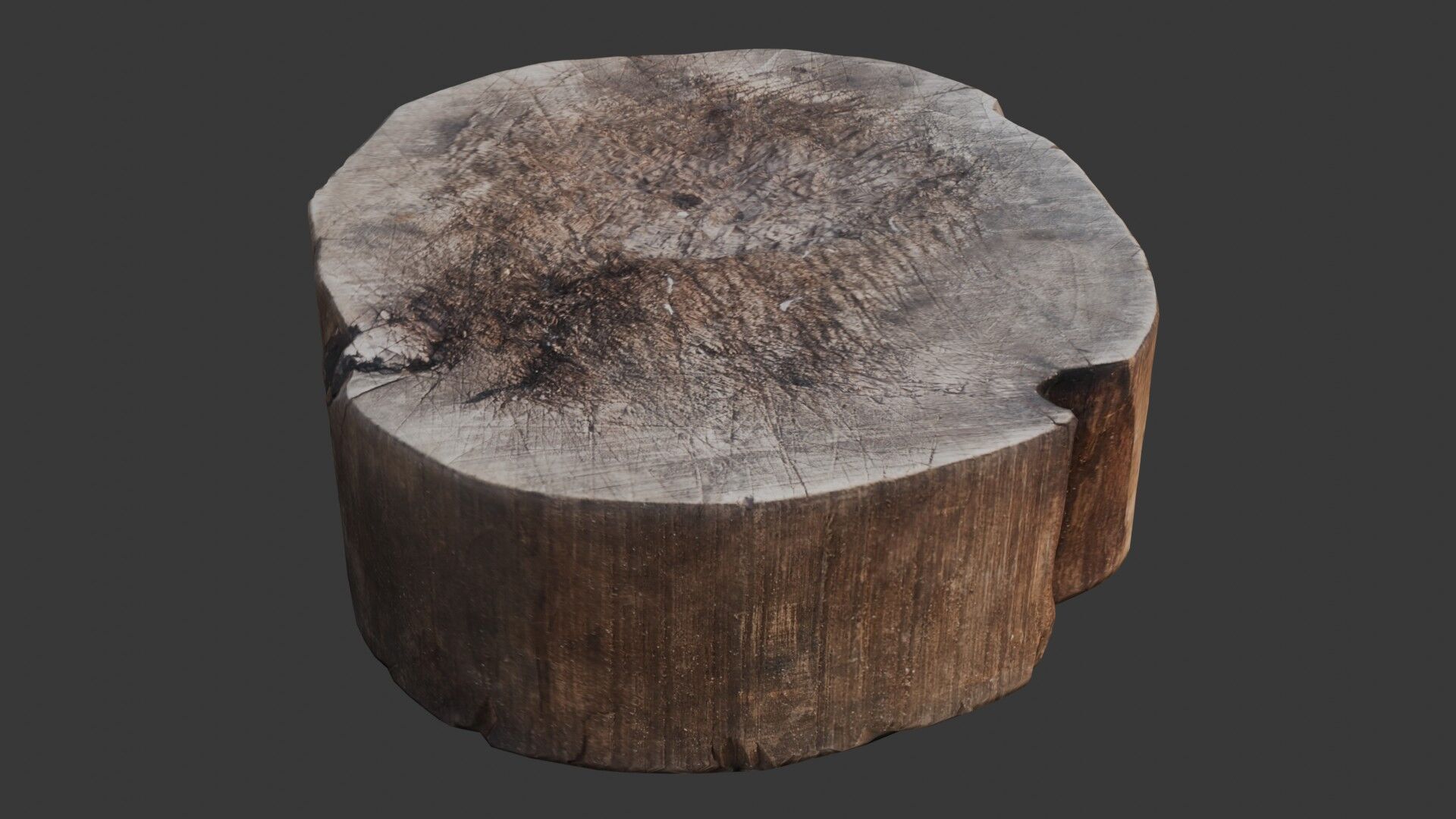 Tree Stump Scan Low-poly 3D model_4