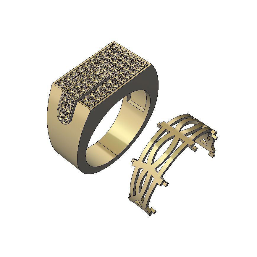Mens ring 006 3D print model_3