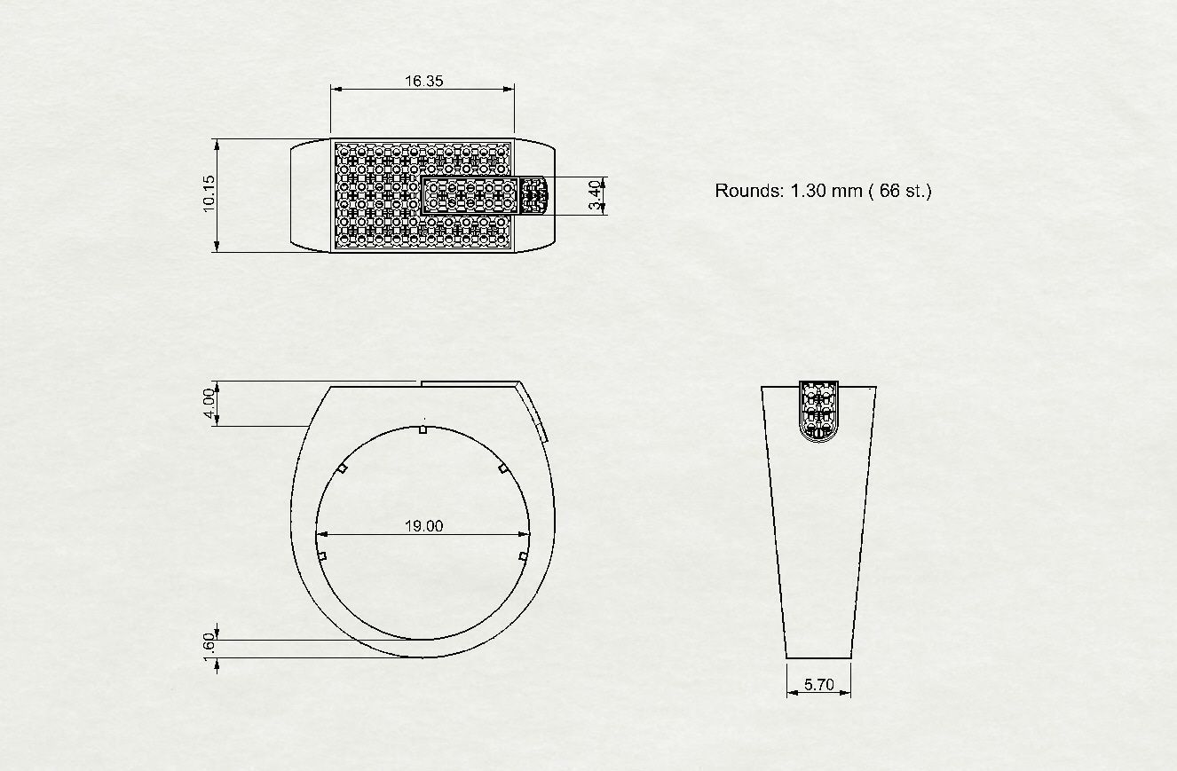 Mens ring 006 3D print model_1