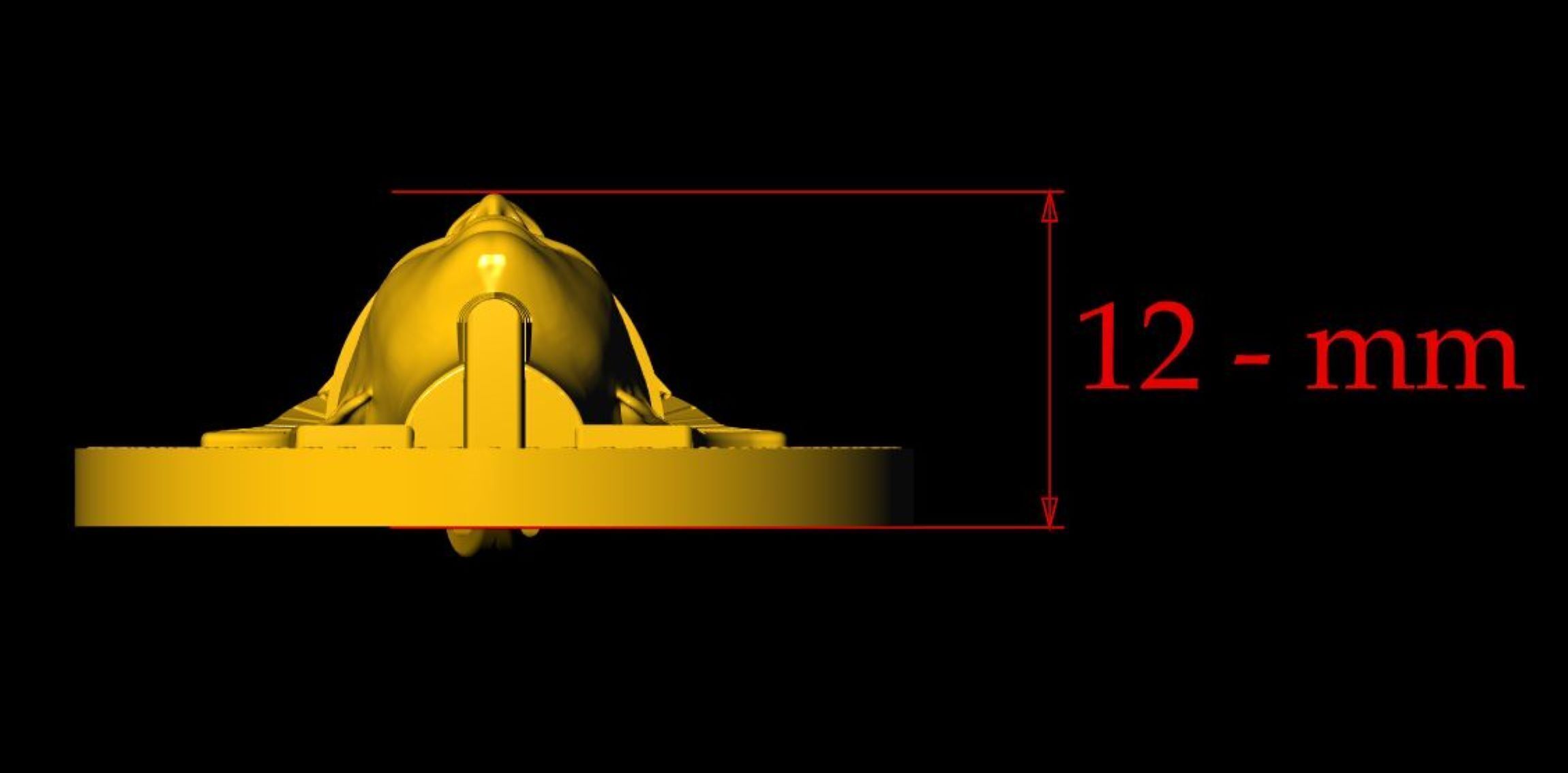 King Tutankhamun Egyption Sarcophagus Pendant - 0090 3D print model_4