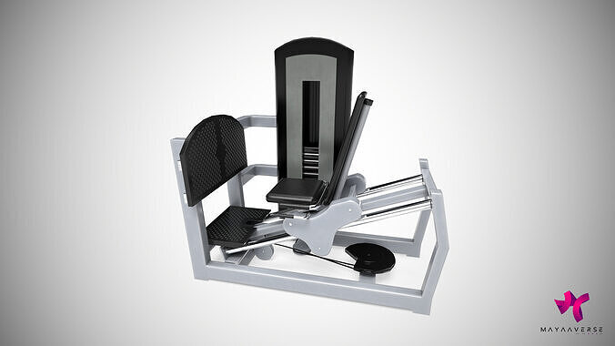 GYM Leg Press Machine  Low-poly 3D model