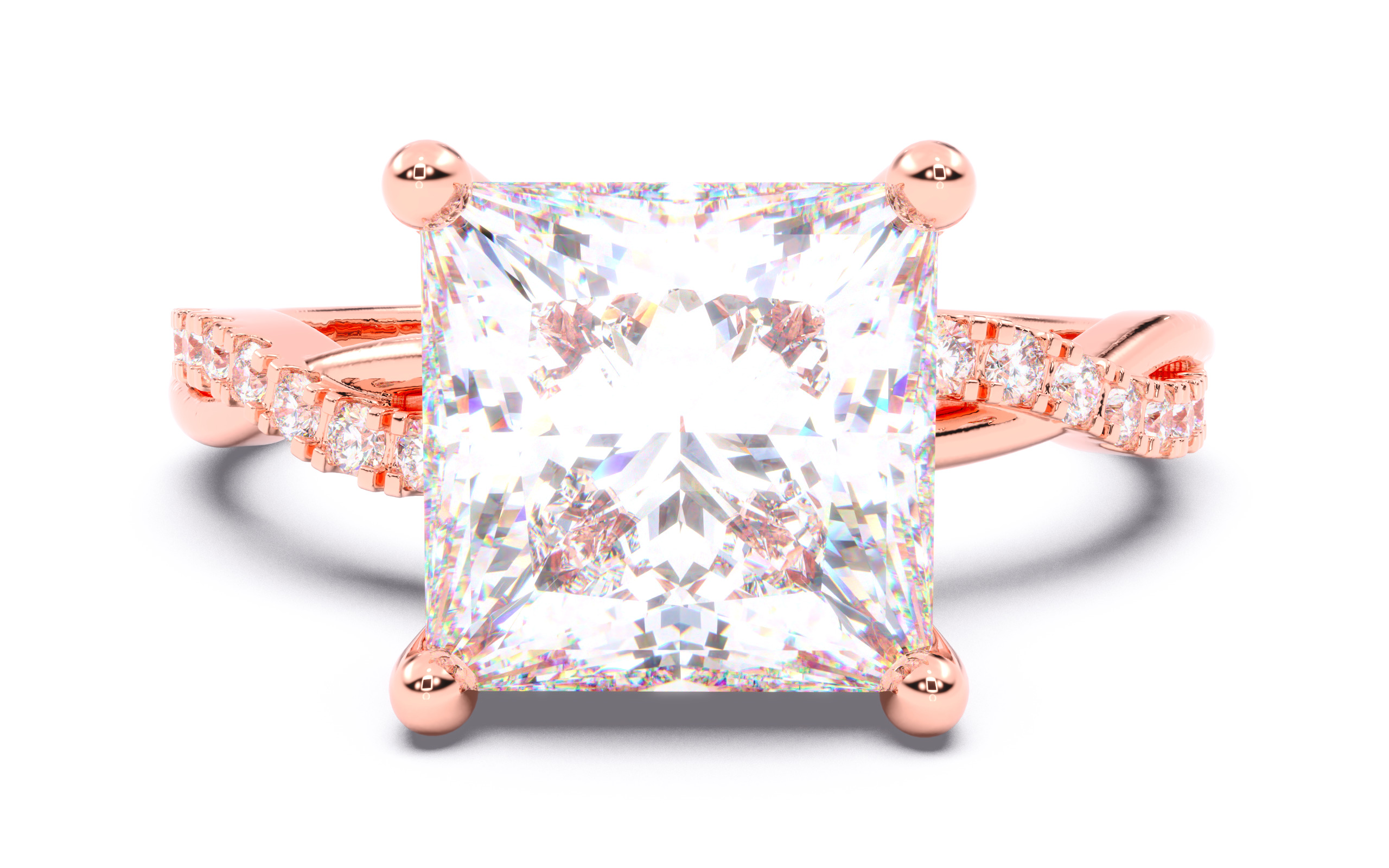 300 Solitaire Wedding Engagement Rings 3dm stl renders details 3D print model_101