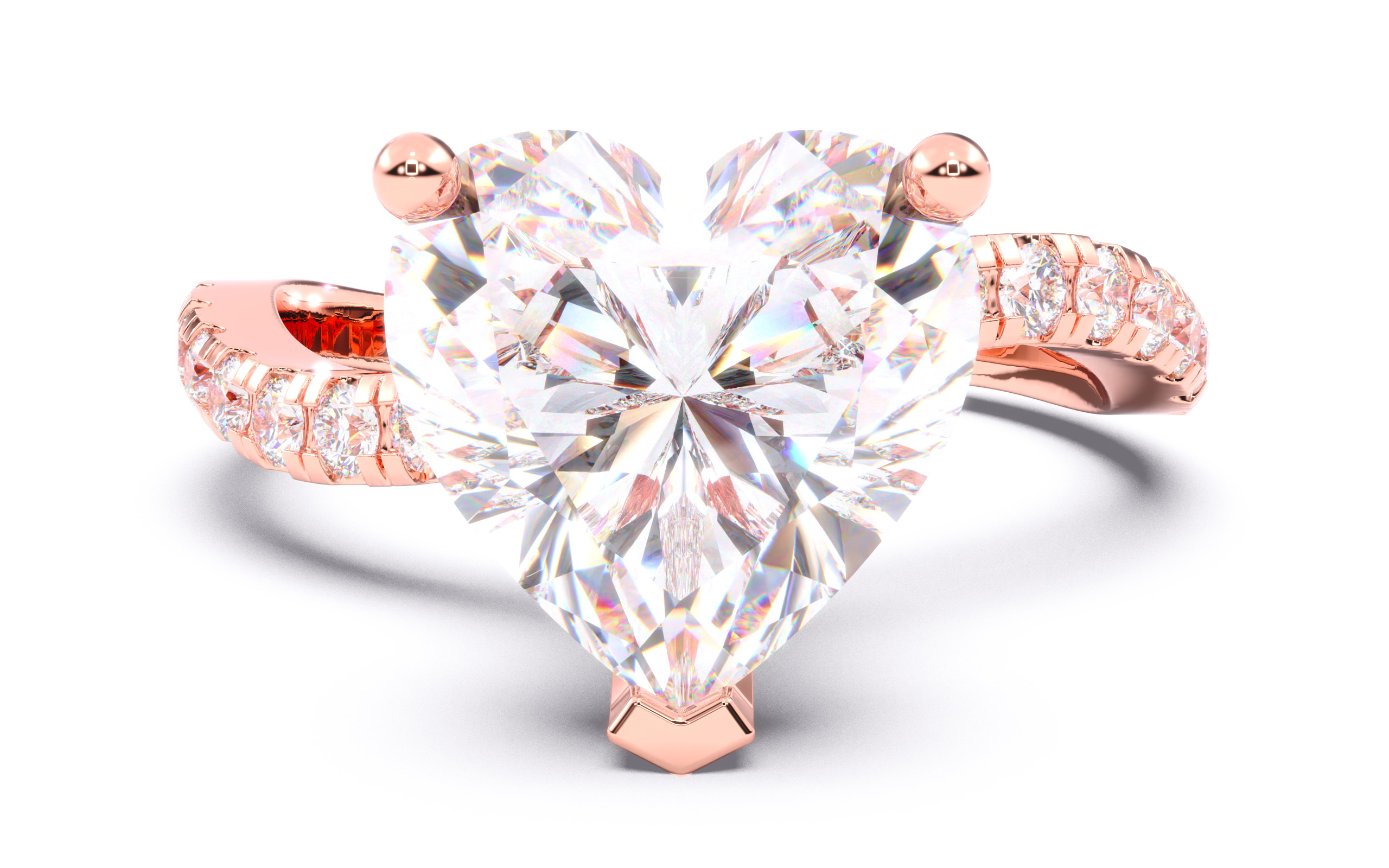 300 Solitaire Wedding Engagement Rings 3dm stl renders details 3D print model_33