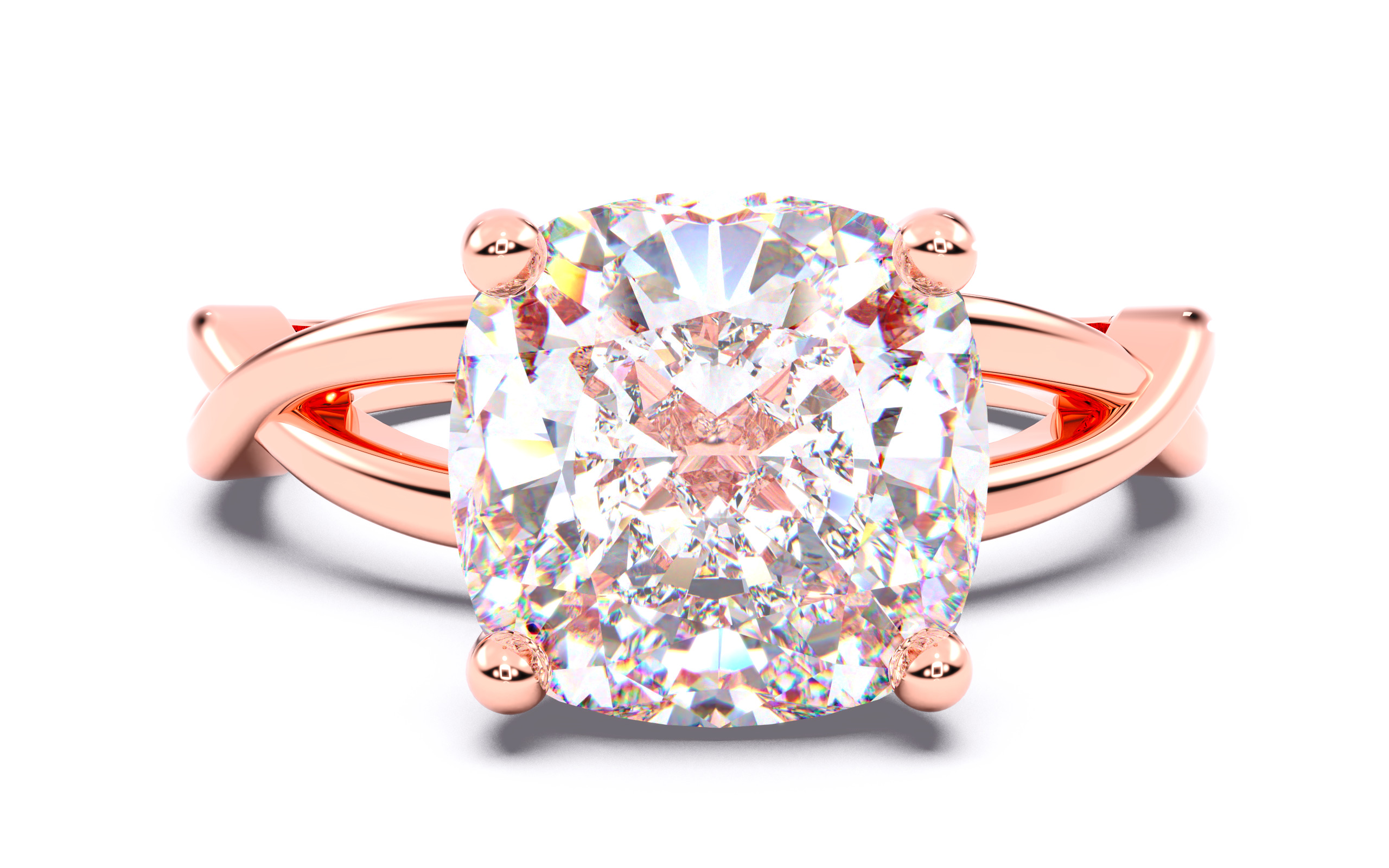 300 Solitaire Wedding Engagement Rings 3dm stl renders details 3D print model_110