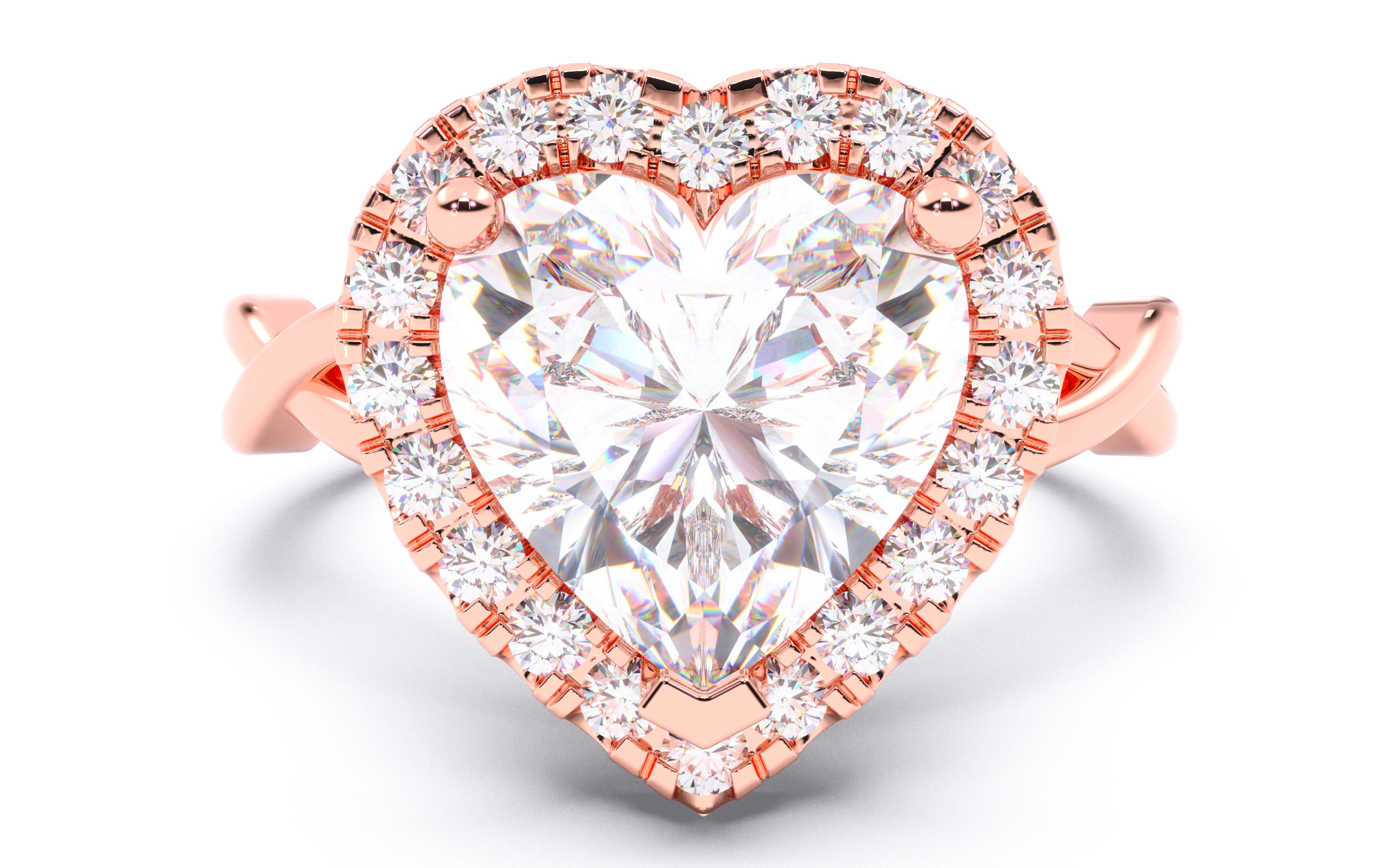 300 Solitaire Wedding Engagement Rings 3dm stl renders details 3D print model_39