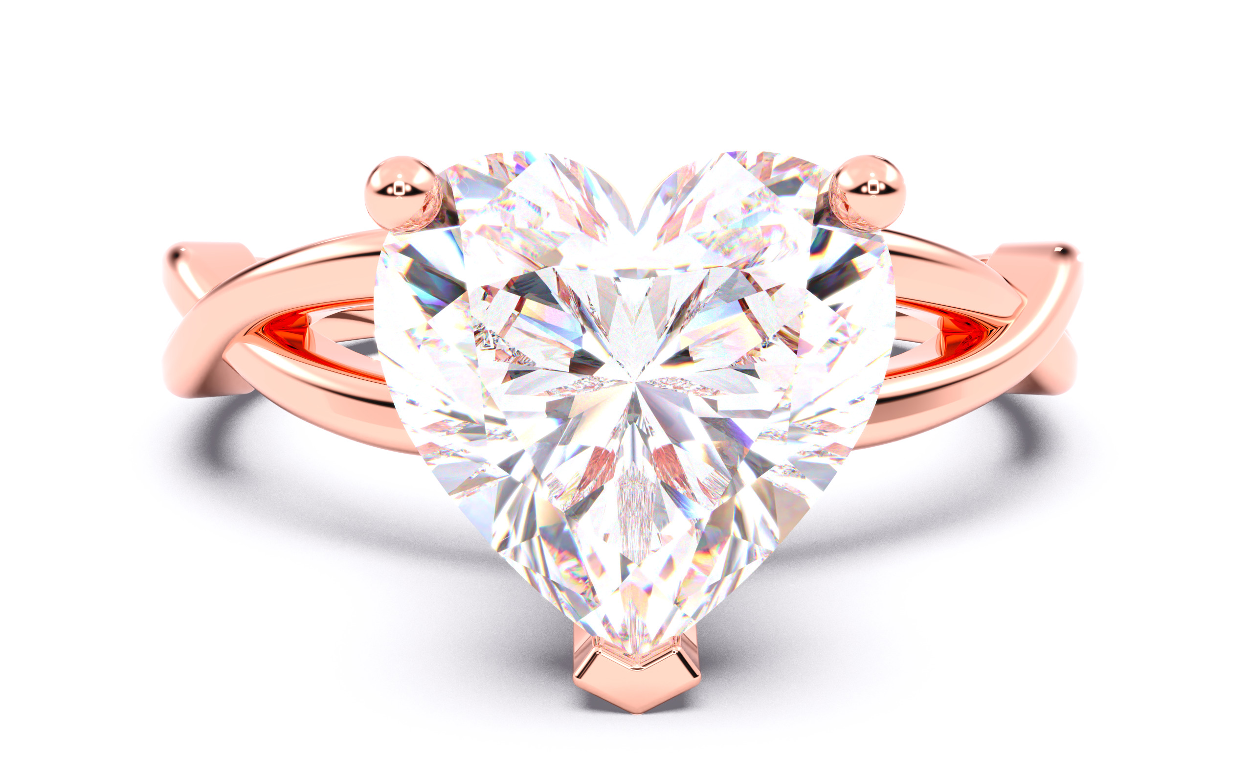 300 Solitaire Wedding Engagement Rings 3dm stl renders details 3D print model_112