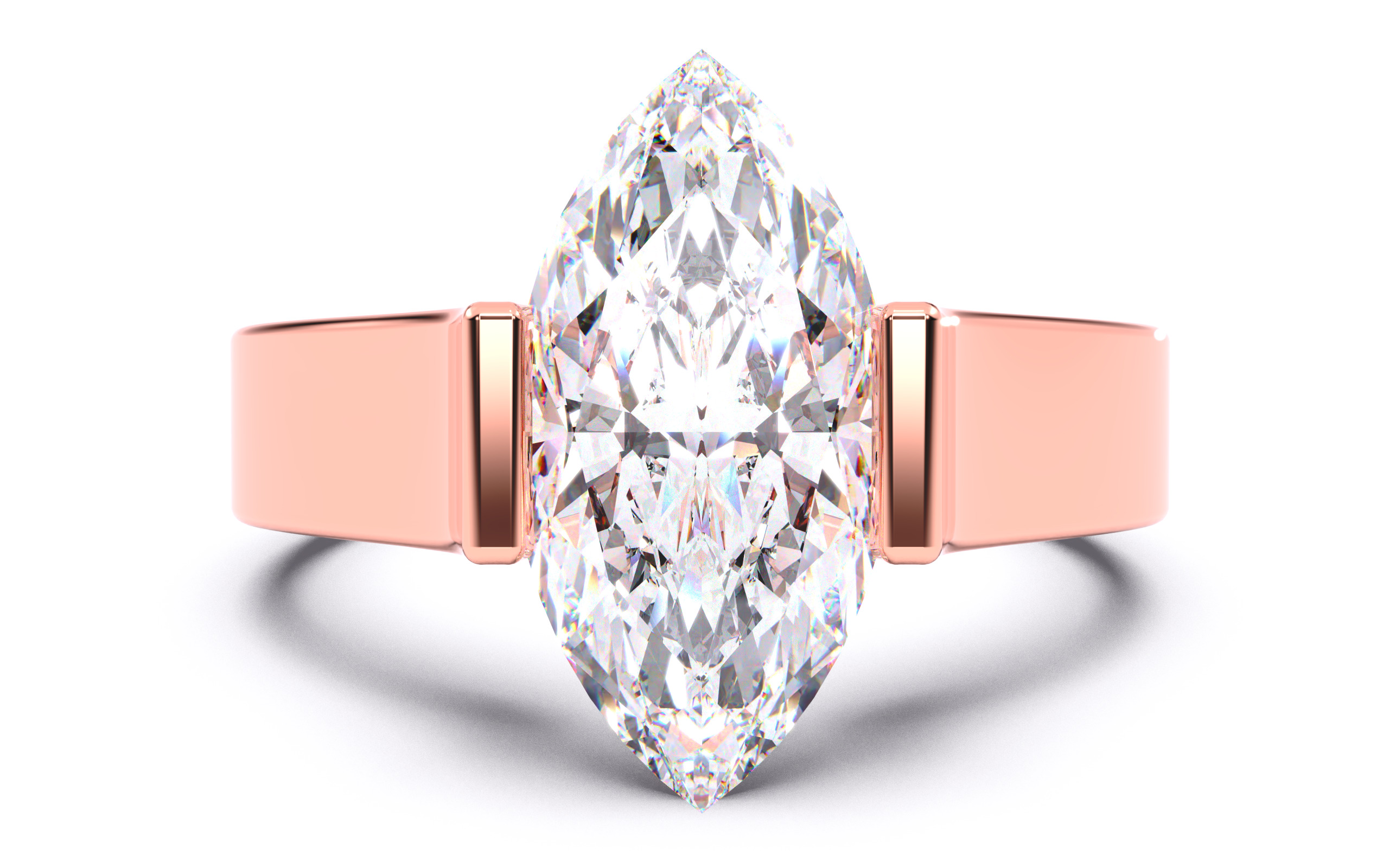 300 Solitaire Wedding Engagement Rings 3dm stl renders details 3D print model_125