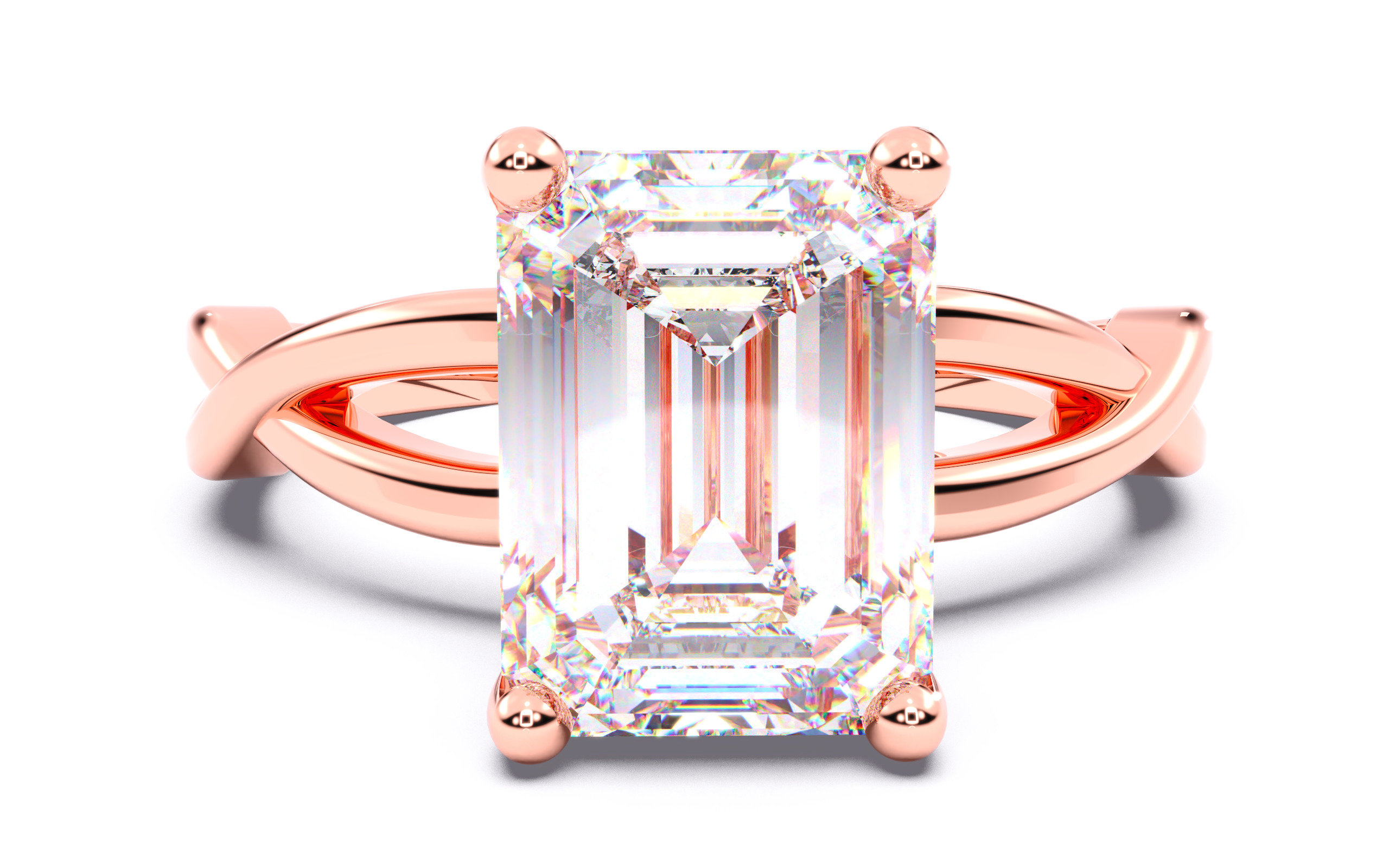 300 Solitaire Wedding Engagement Rings 3dm stl renders details 3D print model_105