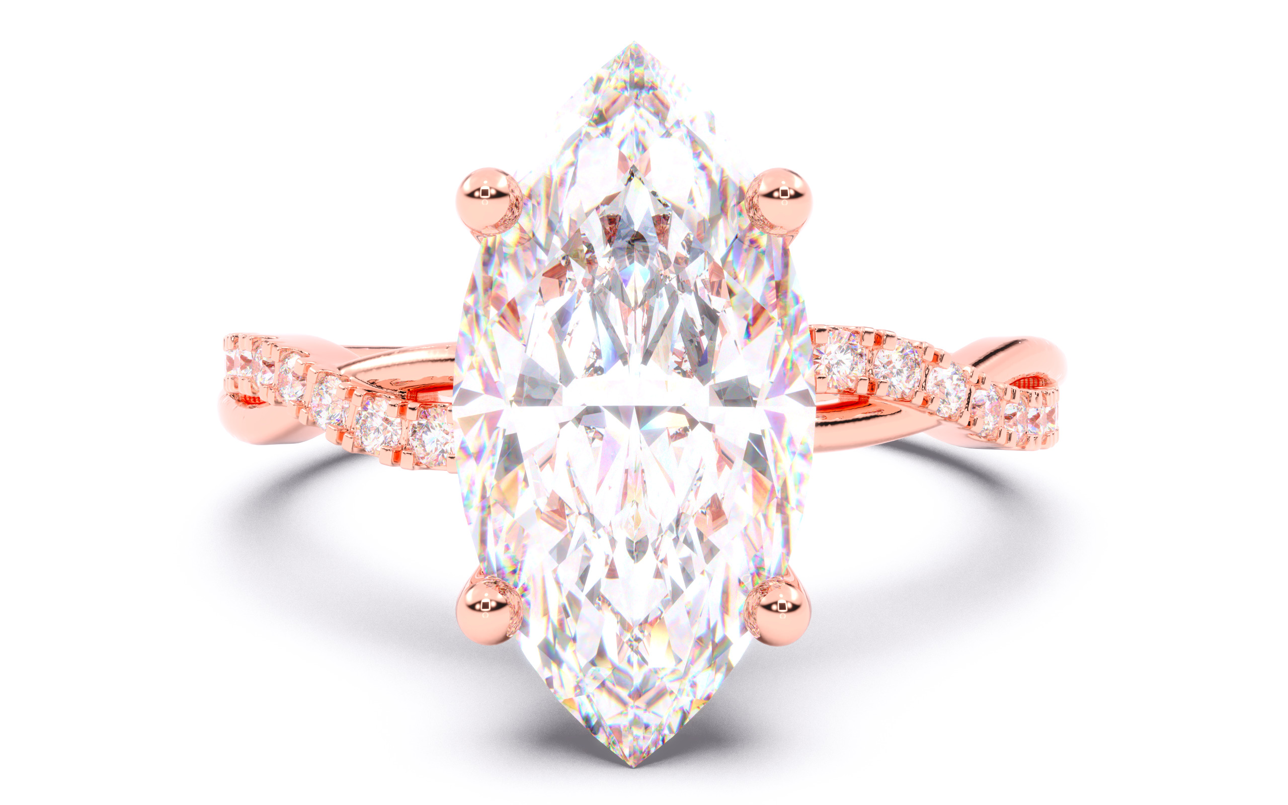 300 Solitaire Wedding Engagement Rings 3dm stl renders details 3D print model_85