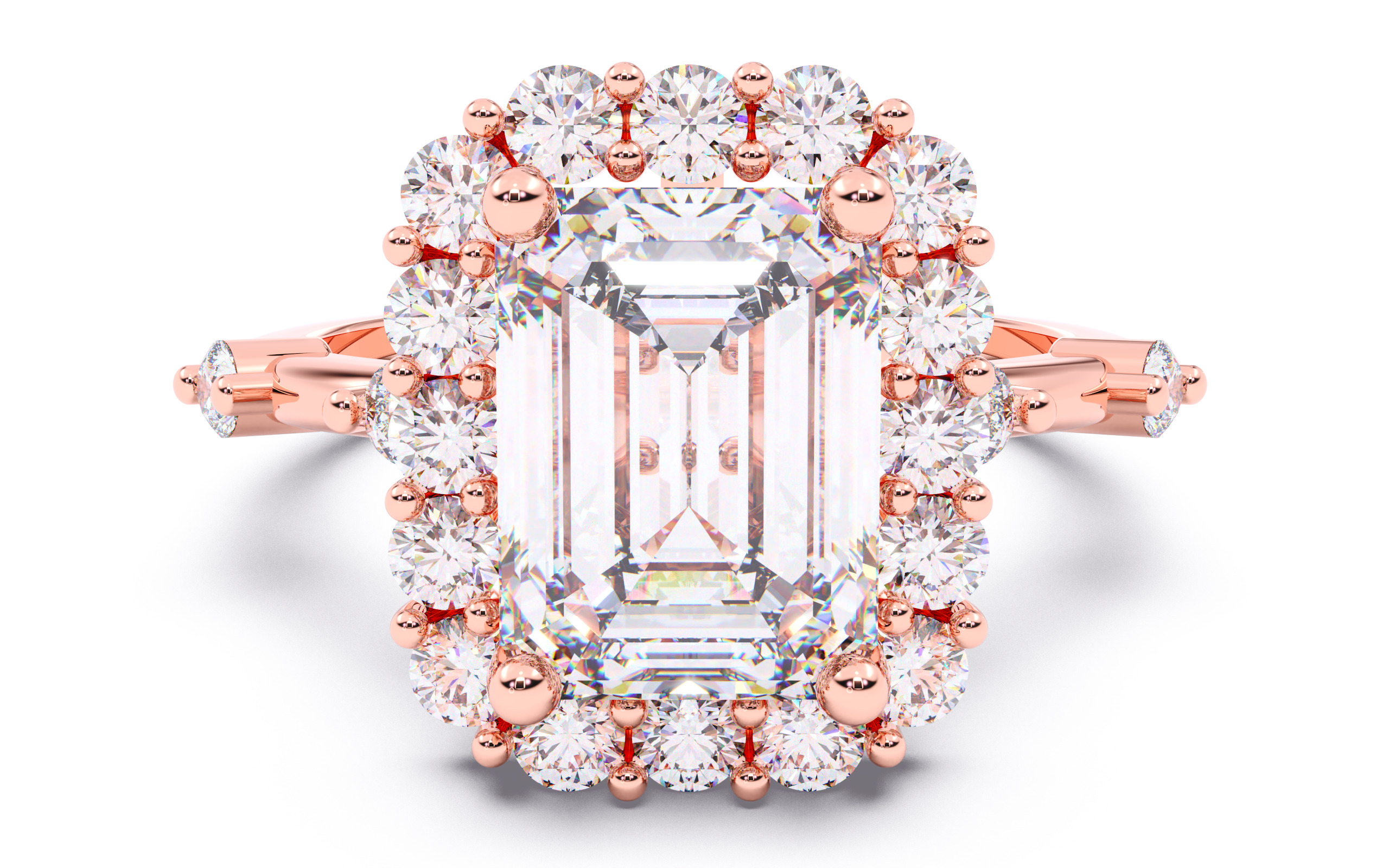 300 Solitaire Wedding Engagement Rings 3dm stl renders details 3D print model_64