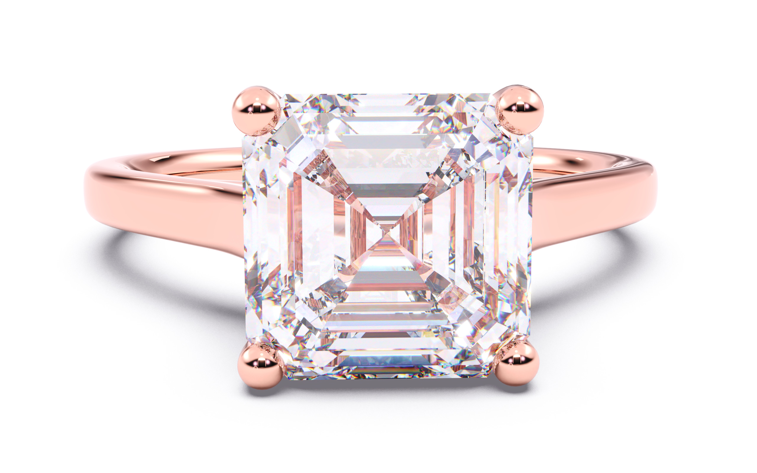 300 Solitaire Wedding Engagement Rings 3dm stl renders details 3D print model_51