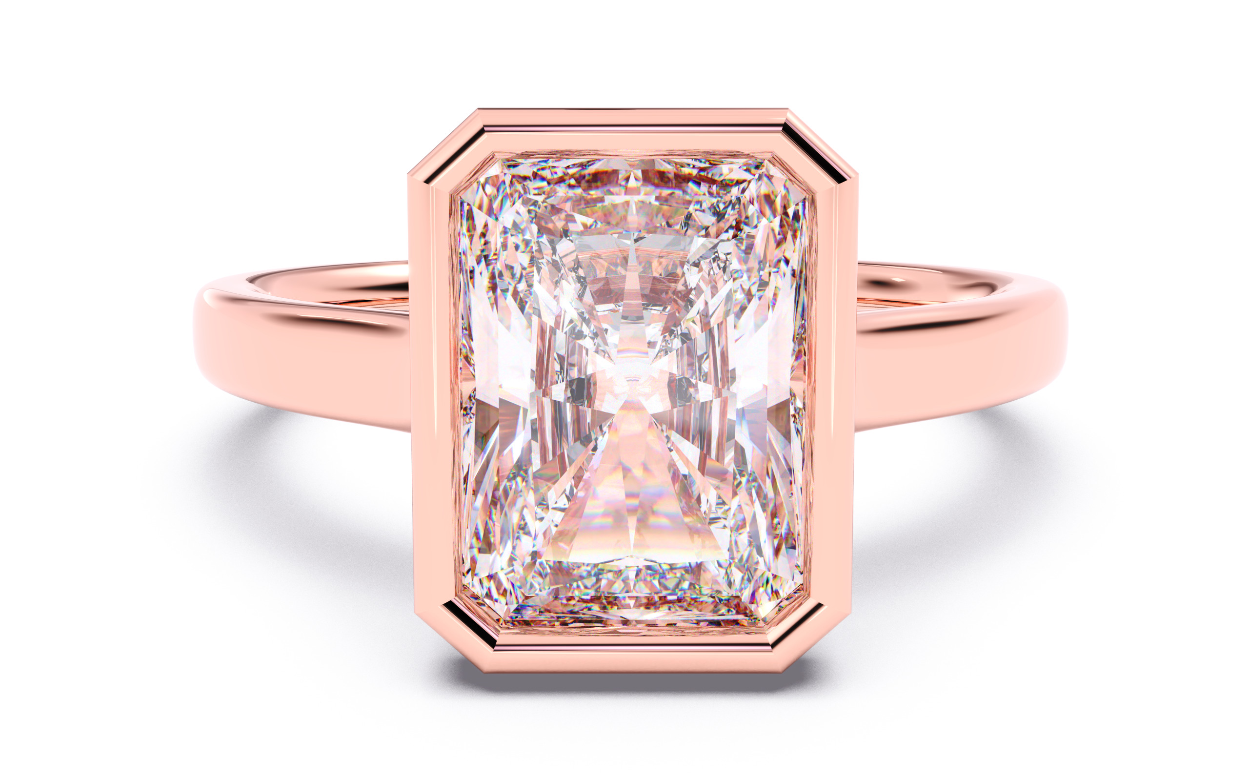 300 Solitaire Wedding Engagement Rings 3dm stl renders details 3D print model_34