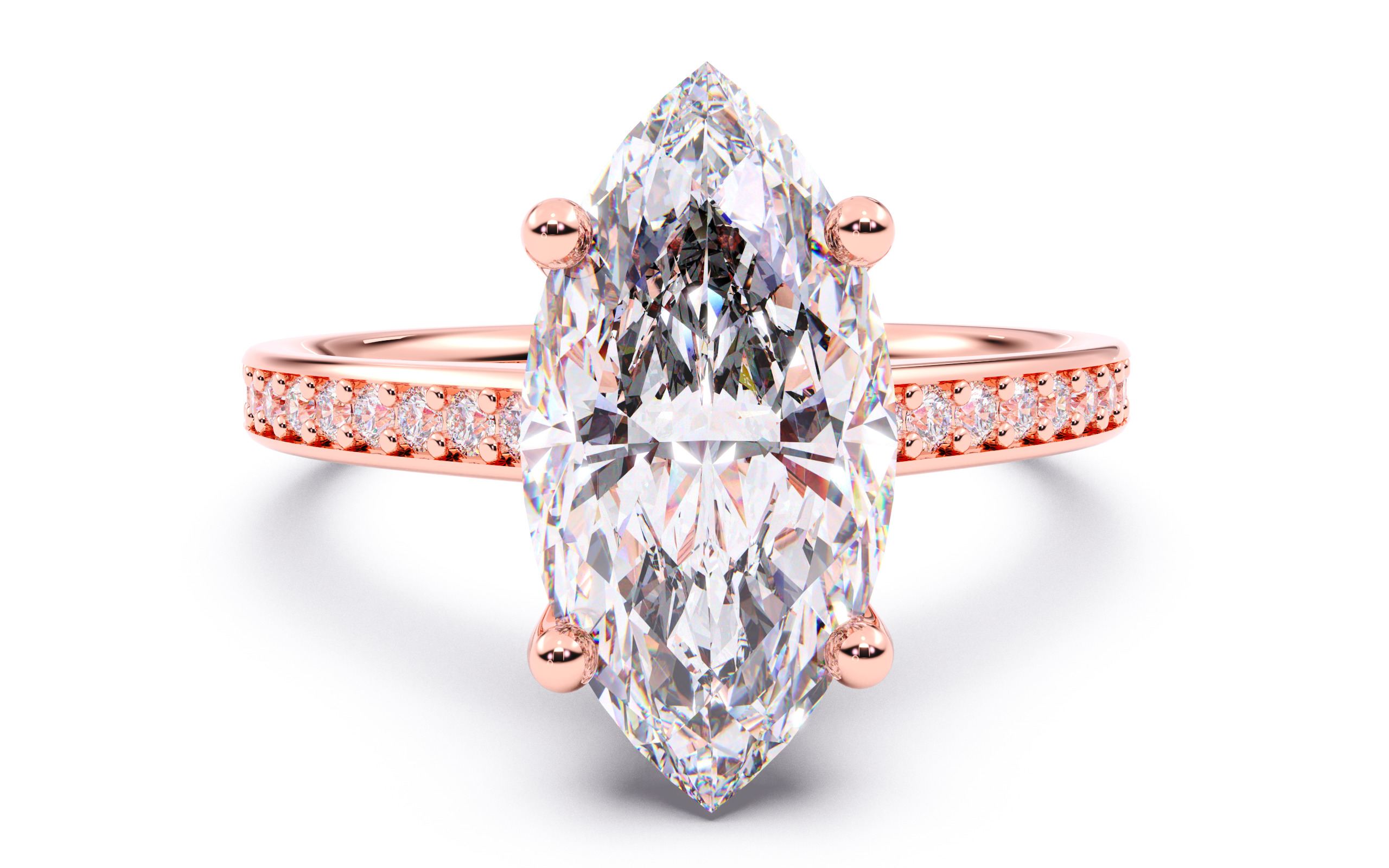 300 Solitaire Wedding Engagement Rings 3dm stl renders details 3D print model_48